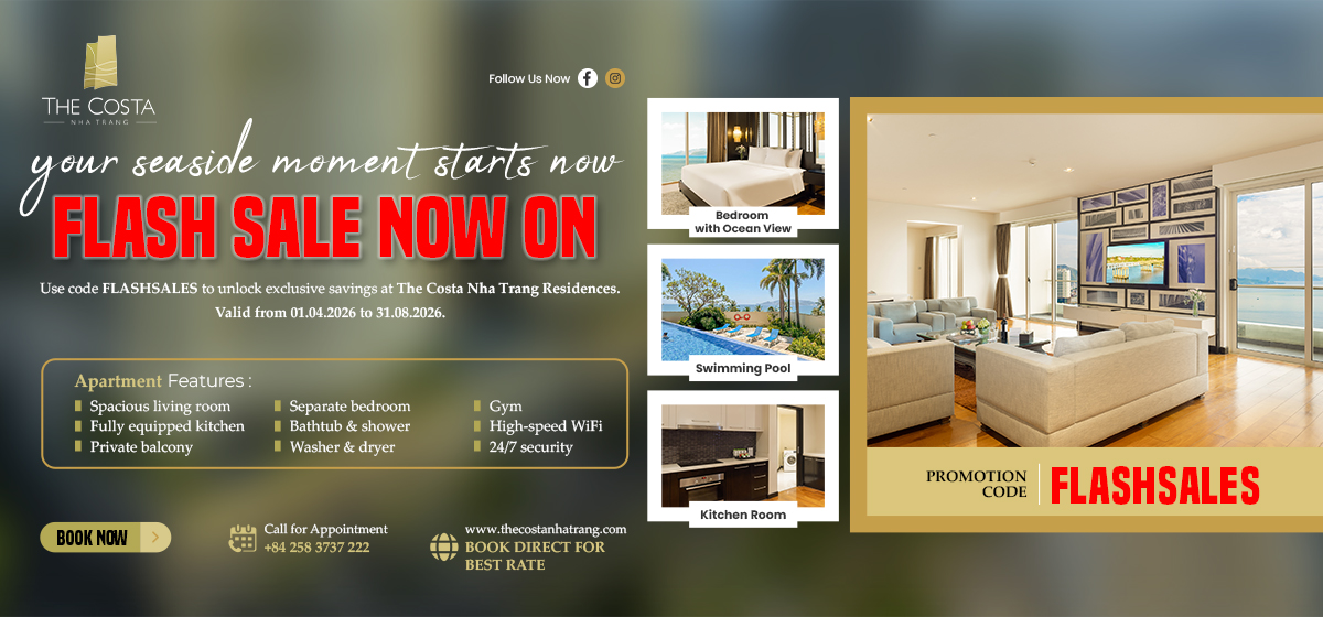 Flash Sale tại The Costa Nha Trang Residences