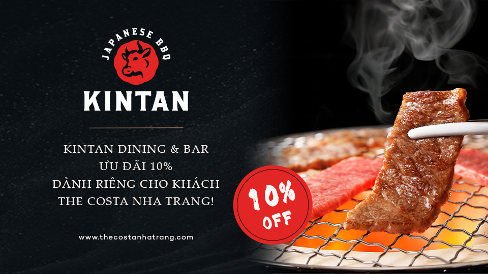 Ưu đãi 10% tại KINTAN Dining & Bar dành riêng cho khách The Costa